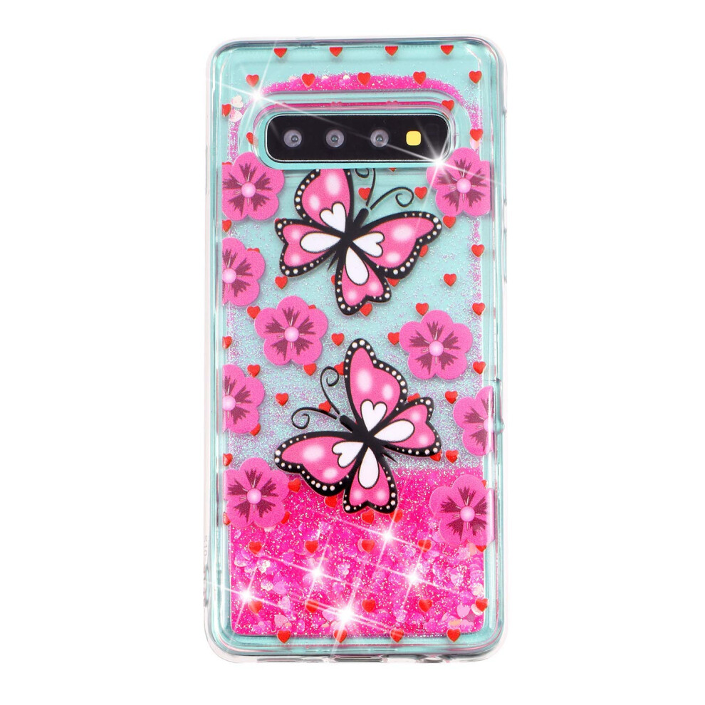 Liquid Case, Clear 3D Glitter Quicksand Flowing Liquid, Tpu Silicone Shockproof Cover, Xyl Butterfly Xy 9164114391674