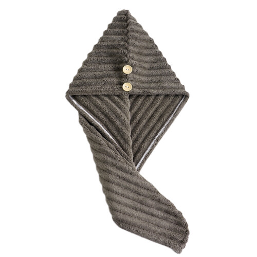 Πετσέτα μαλλιών μικροϊνών Turban για γραφείο & σχολείο, γρήγορο στέγνωμα με κουμπιά