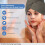 Πετσέτα μαλλιών μικροϊνών Turban για γραφείο & σχολείο, γρήγορο στέγνωμα με κουμπιά 5