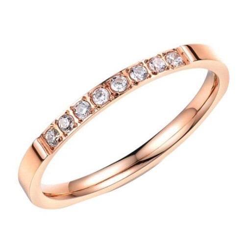 Bling Μονόγραμμο Rhinestone Μόδα Γυναικείο Δαχτυλίδι Δαχτυλιδιού Γάμου Κοσμήματα 2