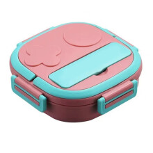 Boîte à lunch Mosiee en acier inoxydable, vaisselle de pique-nique portable, contenant pour aliments Bento