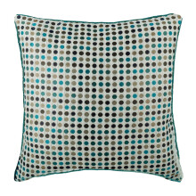 HomeCentric kussenhoezen, set van 2, 22x22 inch, veelkleurige stippen, jacquard geweven vierkante kussenhoes, geschikt voor paasdecoratie