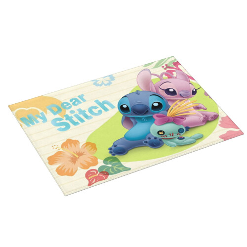 Πατάκι στεγνώματος πιάτων Stitch 24x18 ιντσών, απορροφητικό σουέτ με αντιολισθητική 1