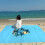 maxiaxia Beach Mat, Αδιάβροχη κουβέρτα χωρίς άμμο για υπαίθρια κατασκήνωση, πικνίκ, 4