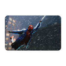 Spider-Man Fußmatte, 51 x 80 cm, rutschfest, waschbar, für drinnen und draußen, geeignet für Bad, Küche, Terrasse, passend zur