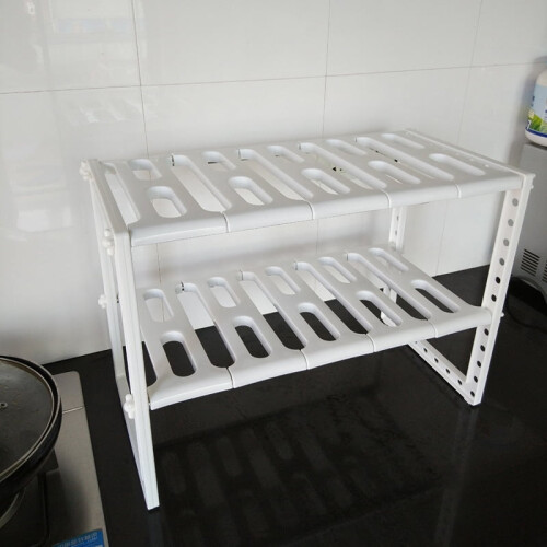 Scalable drain trough storage rack retractable storage rack kitchen storage rack layer rack 2