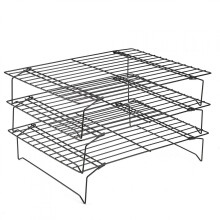 Rejilla para hornear Delaman, rejilla de acero inoxidable para enfriar y hornear Bandeja antiadherente para parrilla de cocina para el hogar