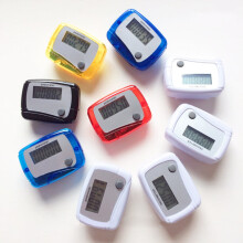 Flmtop2Pcs Podómetro digital LCD portátil mini contador de pasos para deportes, caminar y correr