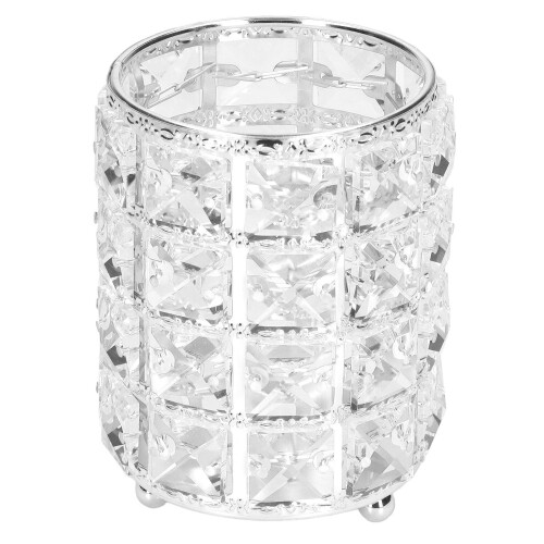 Θήκη για πινέλα μακιγιάζ Uadme Crystal, στρογγυλό δοχείο αποθήκευσης καλλυντικών, 1