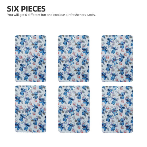 Αρωματικά χώρου αυτοκινήτου Stitch6pcs με άρωμα λεβάντας, αρωματικό αυτοκινήτου για 1
