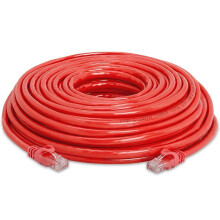 Câble réseau Ethernet Cat6 de 30,5 m (100 pi) pour Xbox, PC, modem, PS4, PS3 et routeur (rouge, neuf).