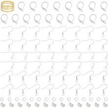 DIY Earring Making Kit Stainless Steel Earring Hook Set Metal Leverback Earring with Jump Rings Brass Ring for DIY Earrings Jewelry Making DIY