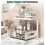 1 Pack 14.9"~16" H Adjustable 2-Tier Under Sink Organizer, Pull Out Shelf for Kitchen Bathroom Laundry Room - Gray 6