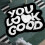 Πατάκι μπάνιου You Look Good με χαριτωμένο αστείο λουλούδι, μαλακό απορροφητικό 5