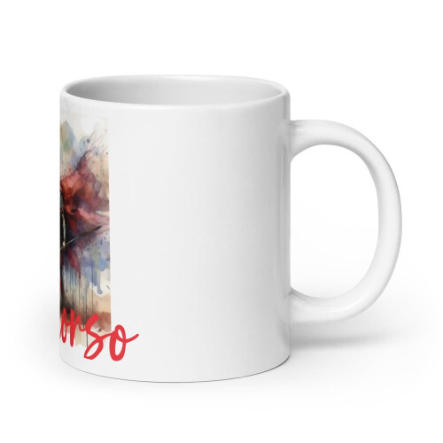 Cane Corso Roman Sol White glossy mug (20 oz)