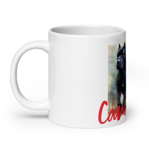Cane Corso Roman Sol White glossy mug (20 oz) 1
