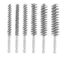 brosses métalliques pour perçage, petites brosses métalliques de différentes tailles, pour le nettoyage.