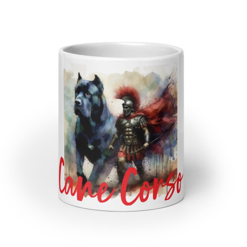 Cane Corso Roman Sol White glossy mug (20 oz) 2