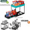 2 Pack 2-Tier Sliding Under Sink Organizer with Hooks - Multi-Purpose Bathroom & Kitchen Storage - Black 5