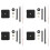 5X Quartz Urværksmekanisme DIY Reparationsdele Sort + Visere 1