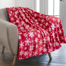 Joulupeitto, jossa yksipuolinen painettu pehmopeitto lapsille, aikuisille, päiväunille, pehmeä pehmopäällinen