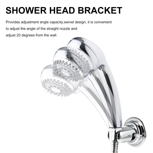 Suction Cup Shower Head Holder Adjustable Handheld Shower Head Bracket 1