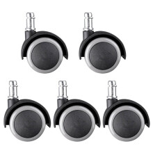 WSYW5pcs Heavy Duty Bureaustoelwielen 2 inch Rubberen Zwenkwielen Vervangende Universele Pasvorm