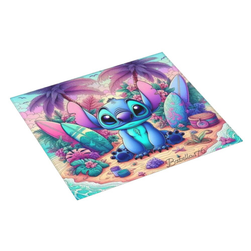 Πατάκι στεγνώματος πιάτων Stitch για πάγκο κουζίνας, πατάκι πιάτων μικροϊνών, 1