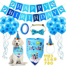 Décorations pour animaux de compagnie : déguisements, chapeaux, bandanas, foulards, bavoirs, banderoles, accessoires pour chats et chiens, parfaits