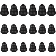 Oordopjes met drievoudige flens, 9 paar (maat S/M/L), geluidsisolerende siliconen oorkussentjes.
