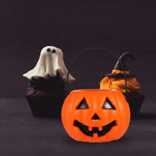 Winysin2kpl Halloween Kurpitsaämpäri Karkkien Säilytysämpärit Kannettava Kurpitsalamppu Oranssi