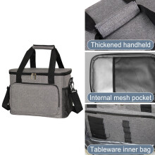 Sonderangebot! Wiederverwendbare, isolierte Lunchtasche, wasserdichte Kühltasche aus Oxford-Gewebe für Schule, Picknick und Outdoor-Aktivitäten