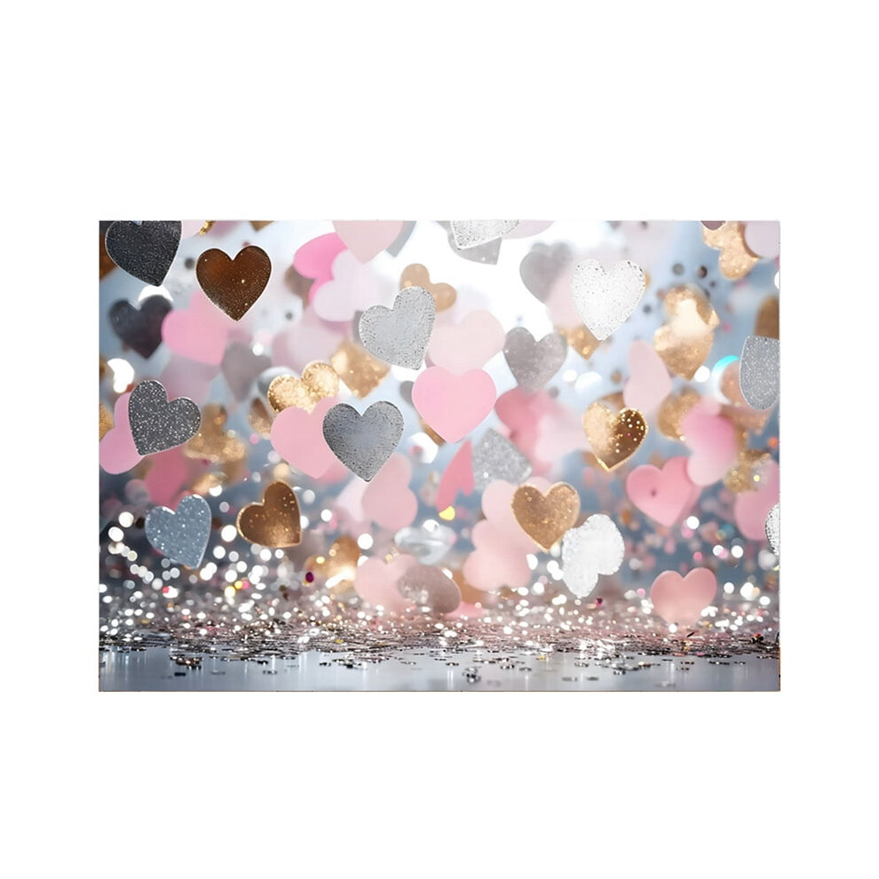 210X150cm European And American Backdrops Fashion Balloon Rose Heart Banner Photography Backdrops,H Pink 9395123621845