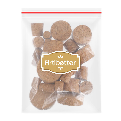 ARTIBETTER25 τεμάχια πώματα από φελλό για μπουκάλια κρασιού, στεγανά πώματα 1