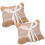 2pcs Bridal Linen Ring Pillow Creative Lace Ring Box for Wedding Ring Storage 2
