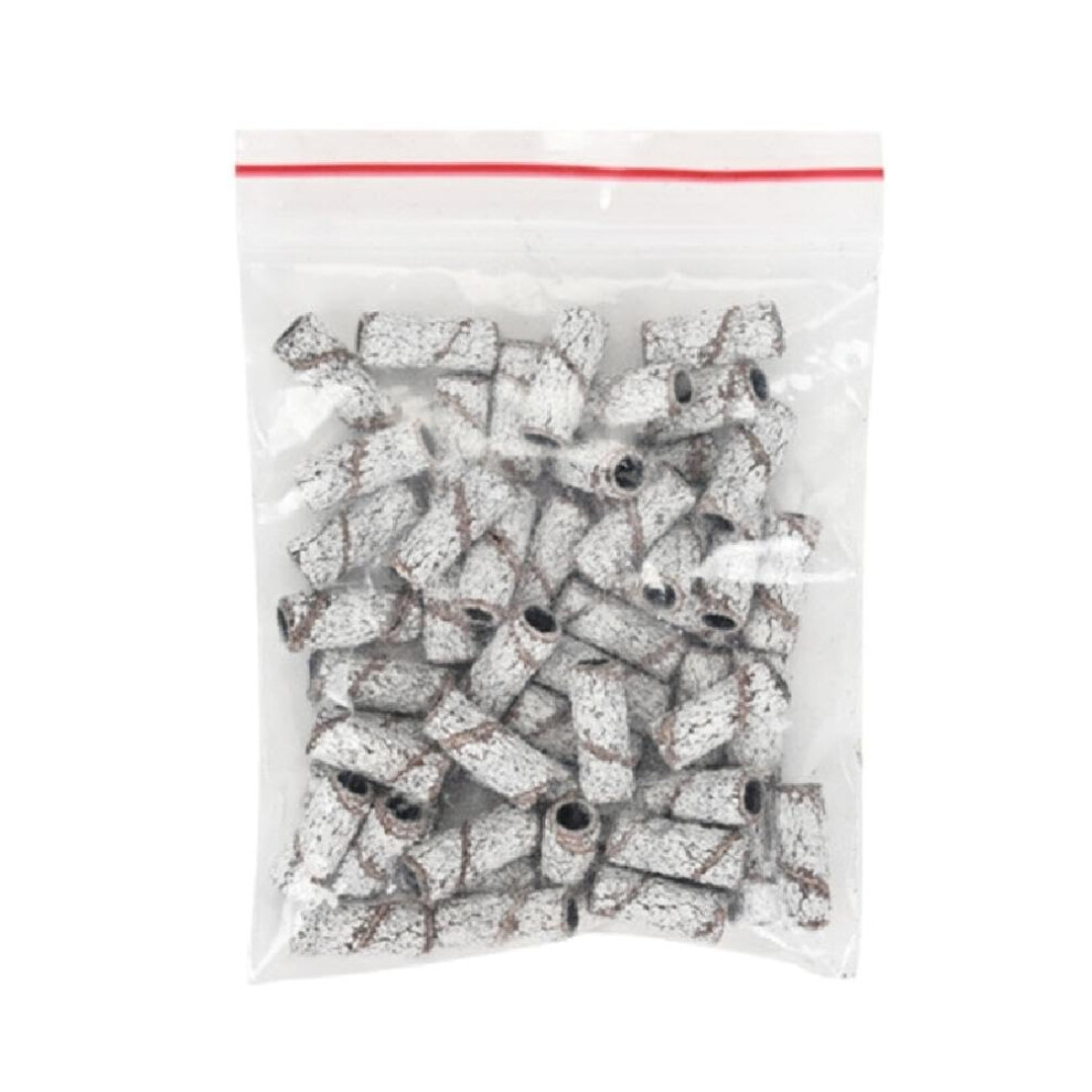 Nail Drill Bits Set with Stainless Steel Mandrel and MultiGrit Sanding Bands 80240 for Salon