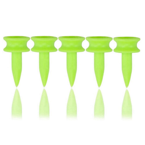 Tees de golfe de plástico, 0,86 polegadas, pacote com 100 unidades (verde).