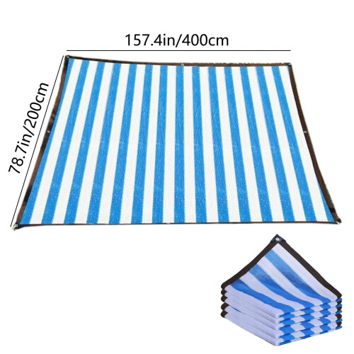 Toldo de sombra retangular Penkiiy, 78,7 x 157,4 polegadas, respirável, com 95% de bloqueio UV, ideal para pátios, jardins e quintais. 2