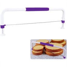 Cake Leveler Adjustable Stainless Steel Wire Cutter with Handle for Even Layer Baking