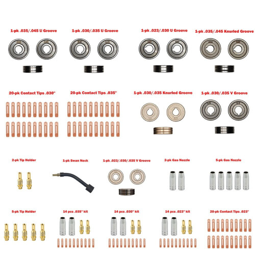 Spidsholder, diffuserdyse, dele passer til Titanium Mig140, 170Unlimited200Welder 2