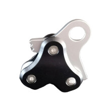 Scuba Diving Pulley Aluminum Alloy Efficiency for Freediving and Spearfishing Black 9x11.5cm