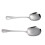2Pcs Stainless Steel Food Serving Spoons Practical Self-service Scoops (Silver) 2
