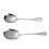 2Pcs Stainless Steel Food Serving Spoons Practical Self-service Scoops (Silver) 3