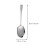 2Pcs Stainless Steel Food Serving Spoons Practical Self-service Scoops (Silver) 5