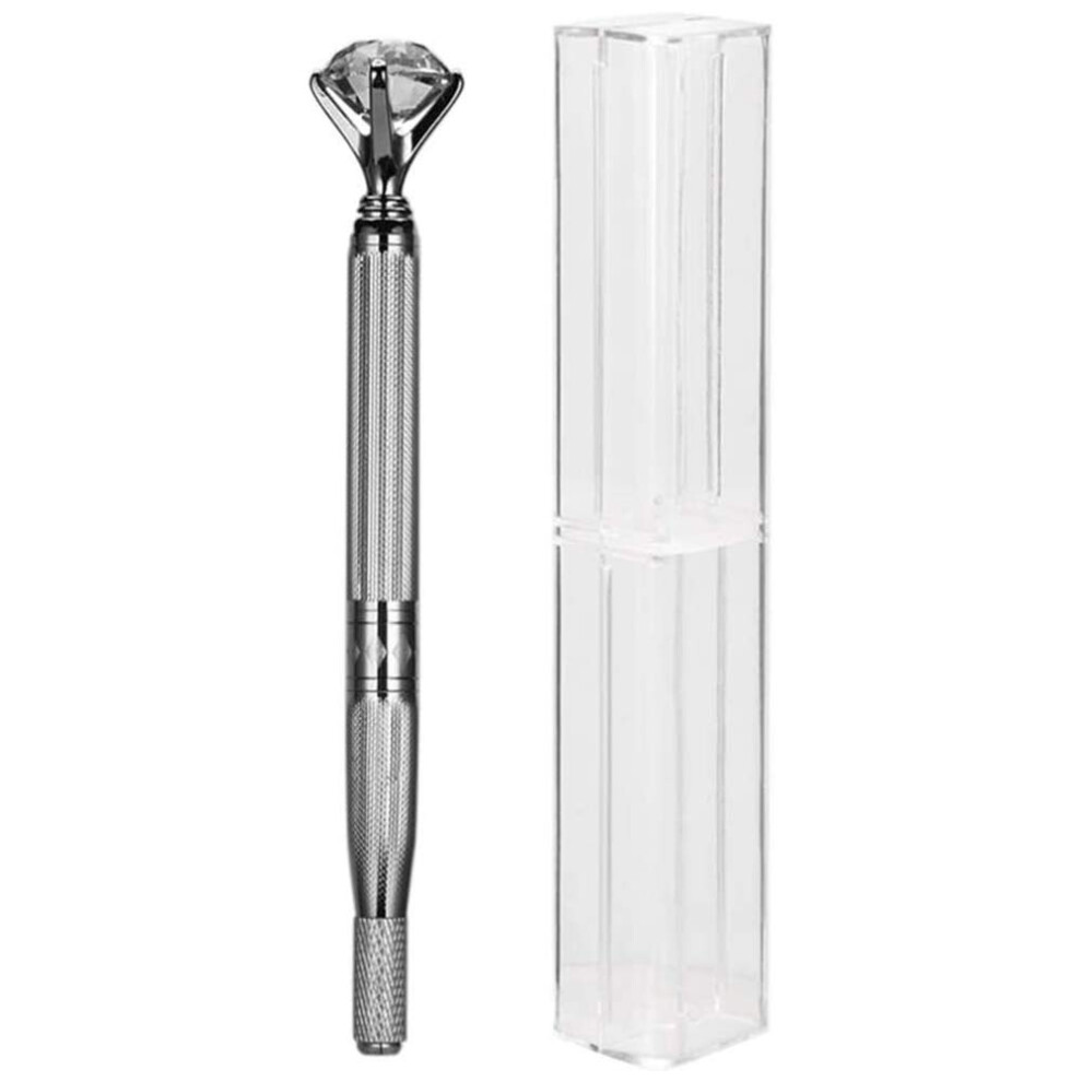 Silver Microblading Pen With Ergonomic Comfort Grip, Manual Permanent Makeup Tool For Eyebrows And Lips (Silver)