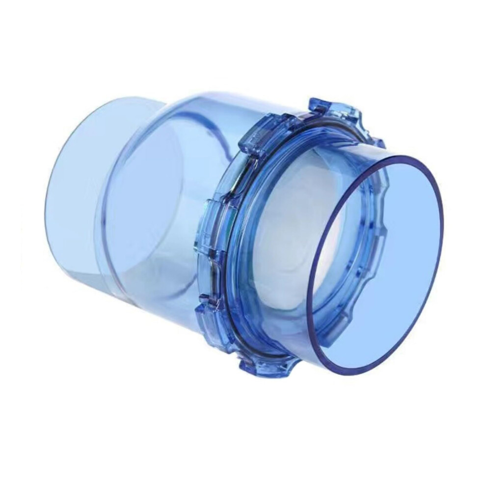 Clear Pvc Non Drain Check Valve 50Mm Backflow Preventer For Wastewater Pipe Security 9365369019560
