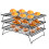 3 Tier Wire Cooling Rack 40x25cm Non Stick Stackable Baking Tray for Cakes Cookies Biscuits 1