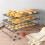 3 Tier Wire Cooling Rack 40x25cm Non Stick Stackable Baking Tray for Cakes Cookies Biscuits 5