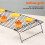 3 Tier Wire Cooling Rack 40x25cm Non Stick Stackable Baking Tray for Cakes Cookies Biscuits 3
