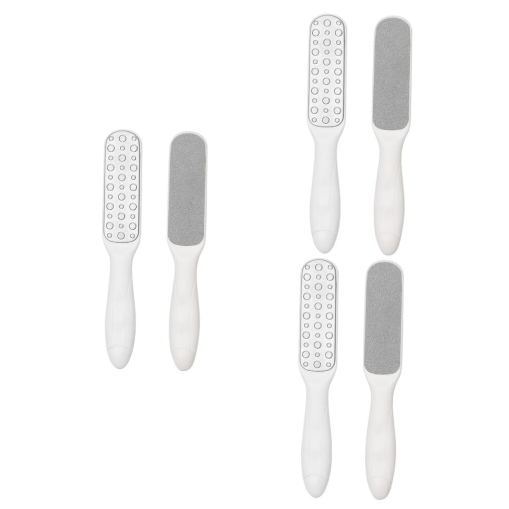 6pcs Stainless Steel Foot File Set Ergonomic DoubleSided Pedicure Tools for Hard Skin Removal